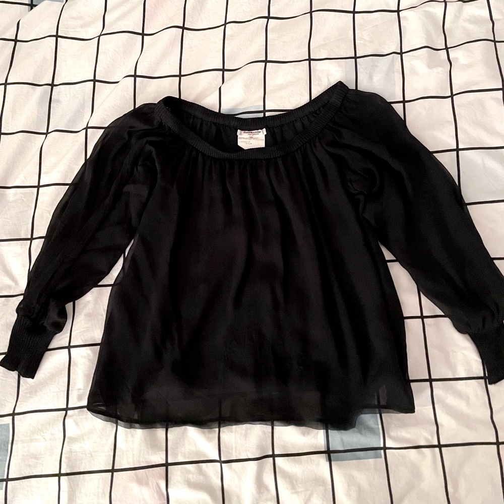 Yves Saint Laurent rive gauche peasant blouse